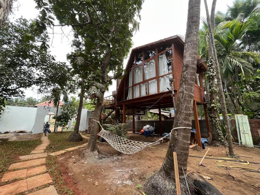 Mangifera Treehouse-Elixir Beach Farm-Jacuzzi-Cozy Villa Alībāg Exterior foto